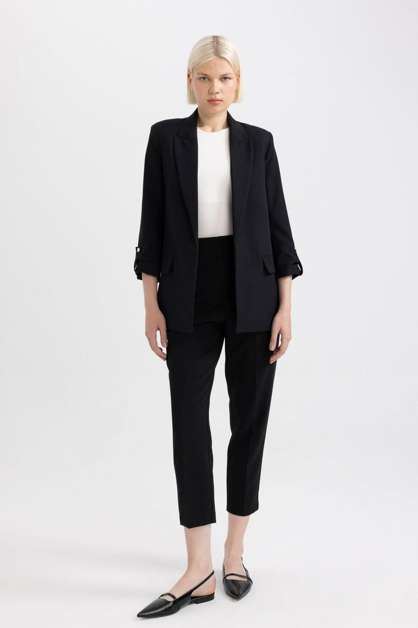 DeFacto Kadın Blazer Ceket C3215AX - Siyah