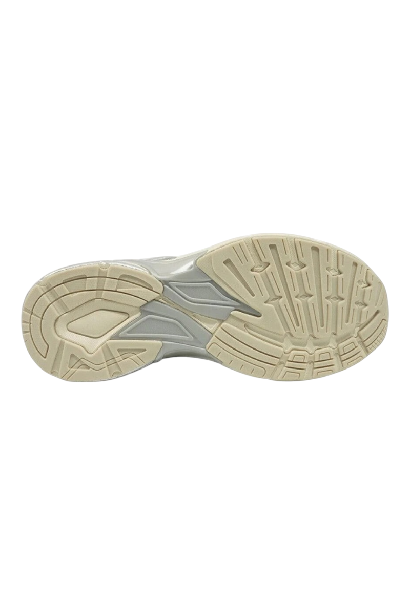 Sporline Lumberjack Starry gri kadın sneaker ayakkabının alt taban görünümü, mesh ve PU malzeme detaylı