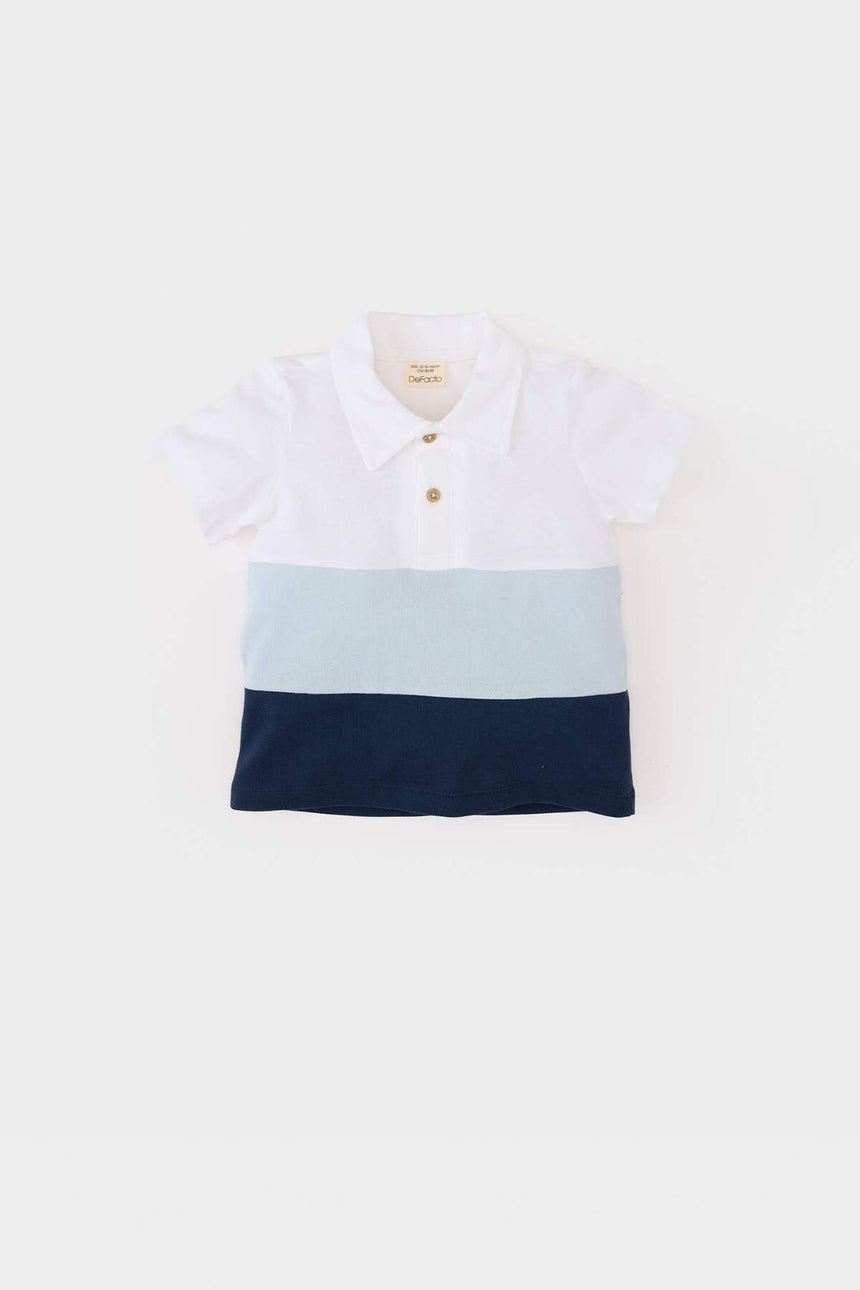 DeFacto B9247A5 Çocuk Polo Yaka T-Shirt - Beyaz