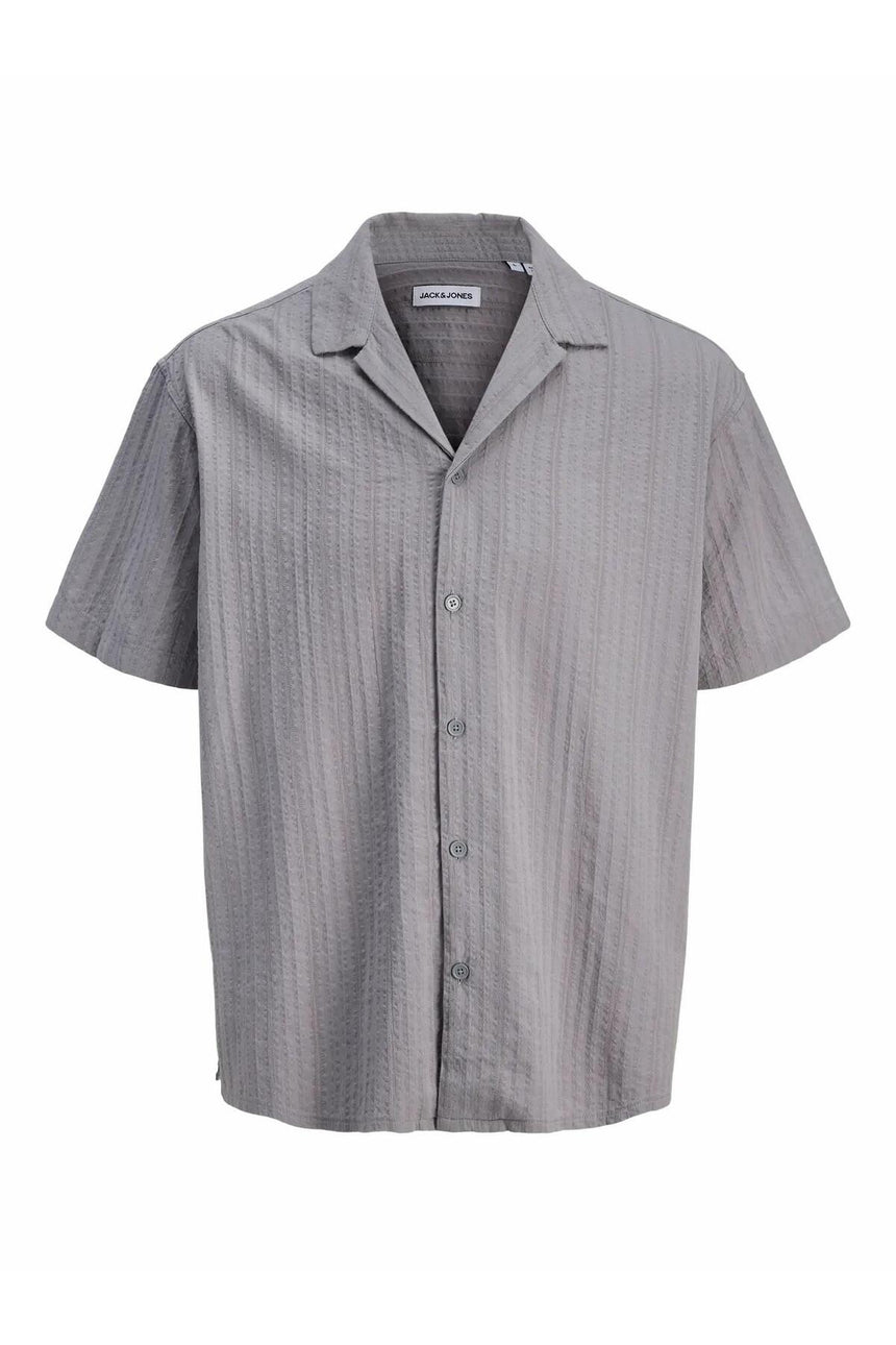 JACK&JONES JJETYSON RESORT SHIRT SS SN 12289457 - Antrasit/ Gri