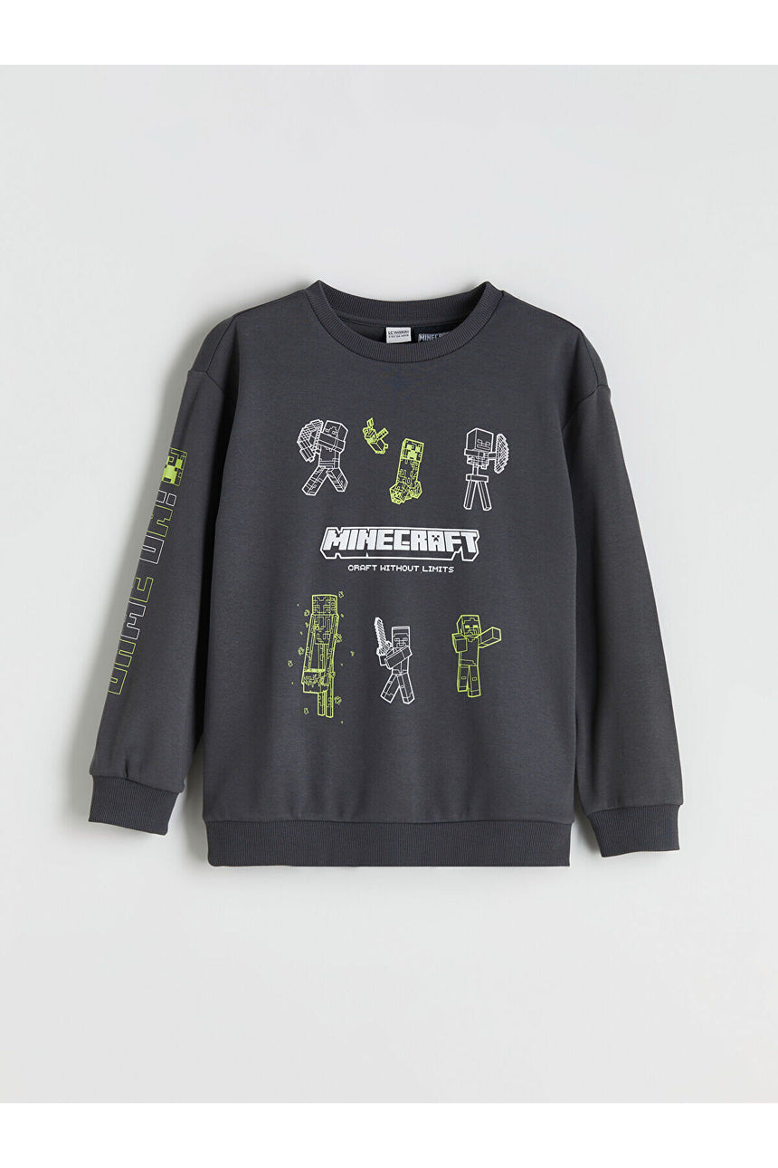 LC Waikiki Çocuk Sweatshirt W5NF04B4 - Antrasit