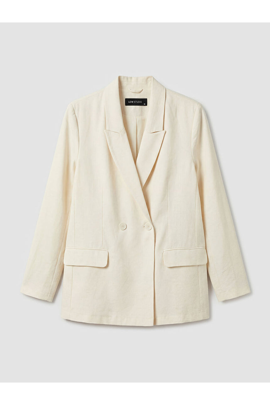 LC Waikiki Kadın Blazer Ceket S6OG31B8 - Ekru