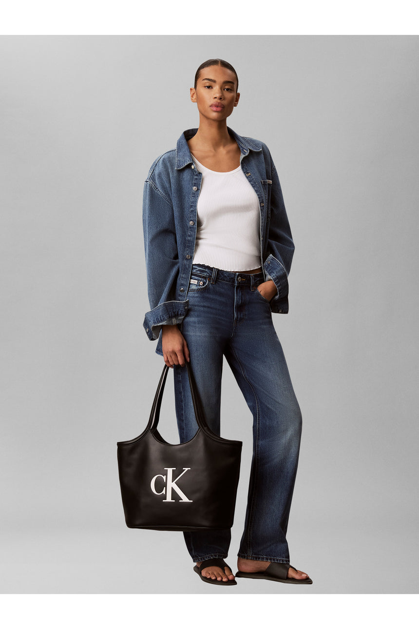 Calvin Klein Kadın BOLD CK SHOPPER LV04F3562G - Siyah
