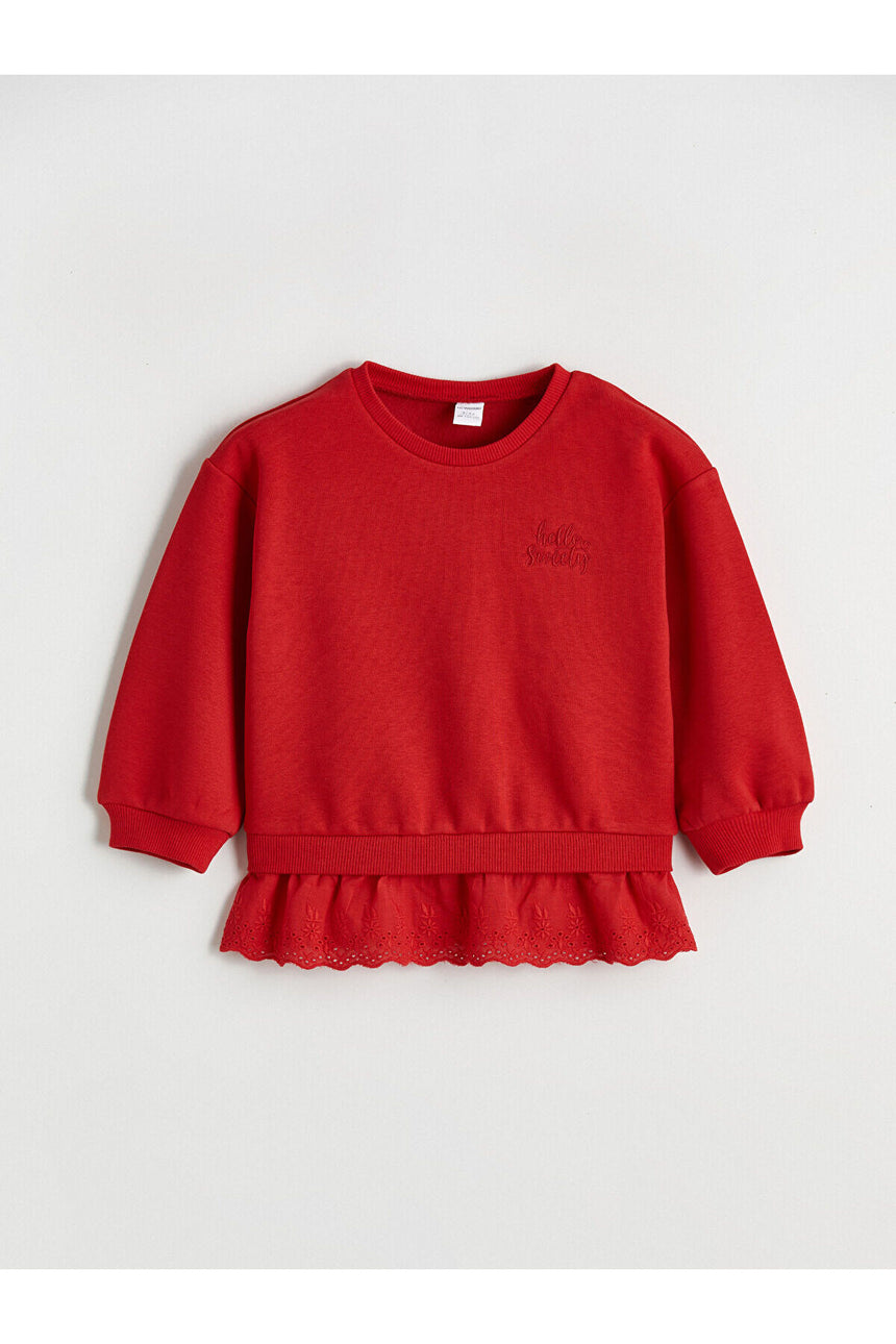 LC Waikiki Çocuk Sweatshirt W5NI45B1 - Kırmızı