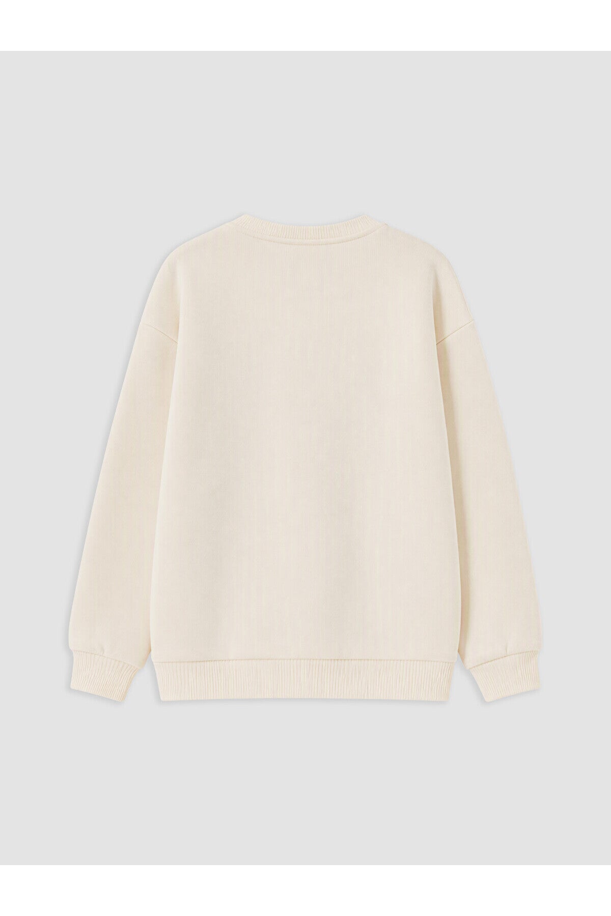 LC Waikiki Kız Çocuk 2'li Baskılı Sweatshirt W6B374D1 - Krem