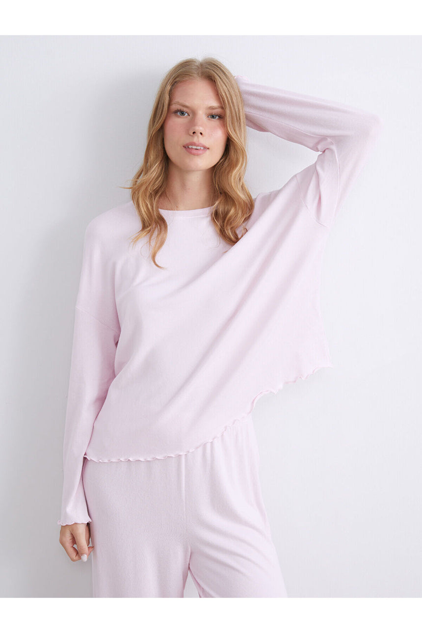 LC Waikiki Kadın Pijama Takımı W5GP72F8 - Pembe Lila
