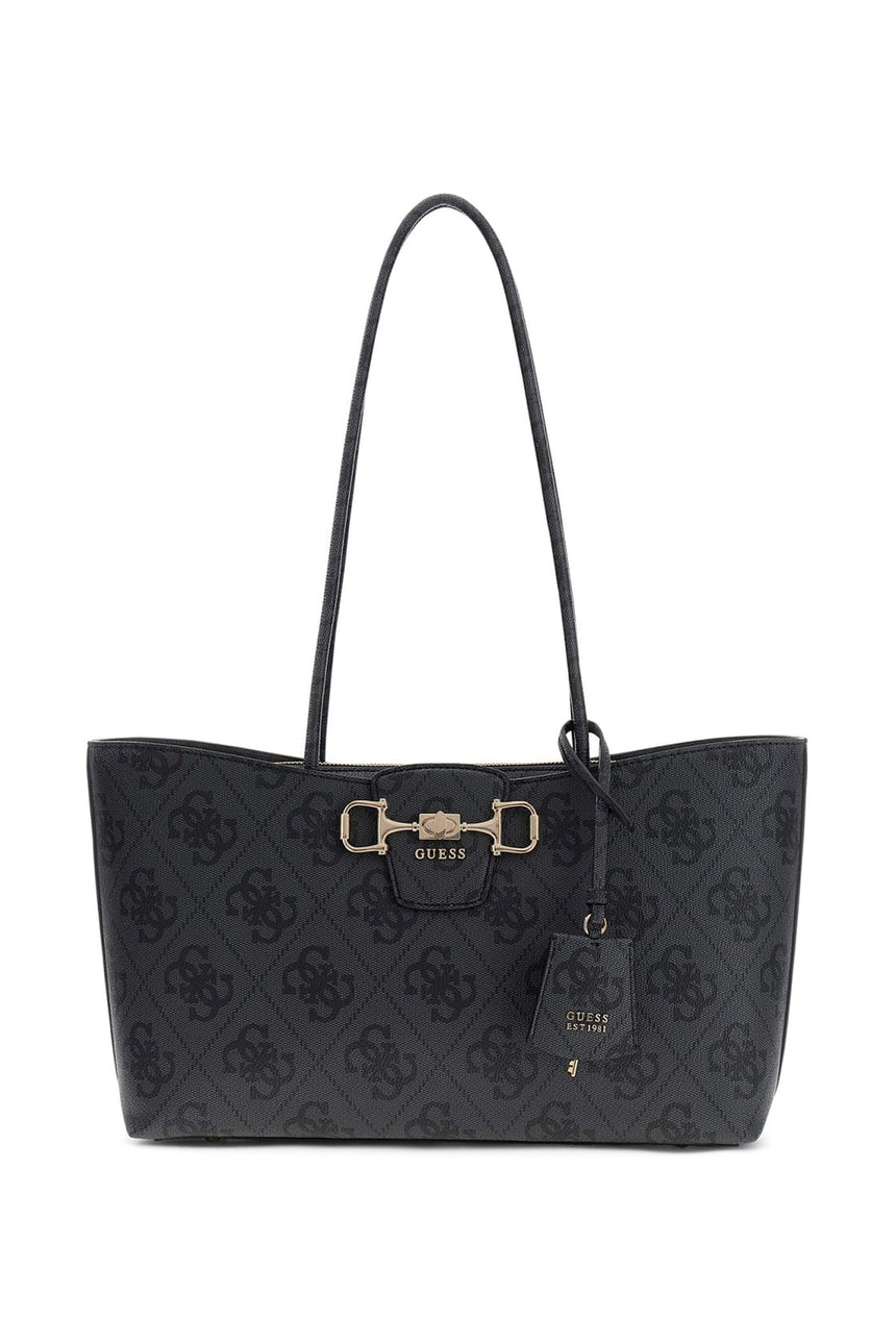 GUESS KADIN JANIE LOGO GIRLFRIEN HWOS9924230 - Ekru/ Krem