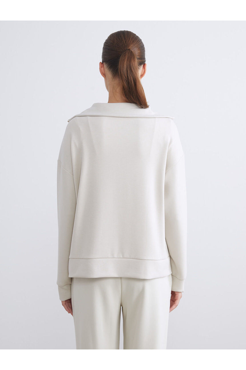 LC Waikiki Kadın Sweatshirt W5I758L8 - Açık Gri