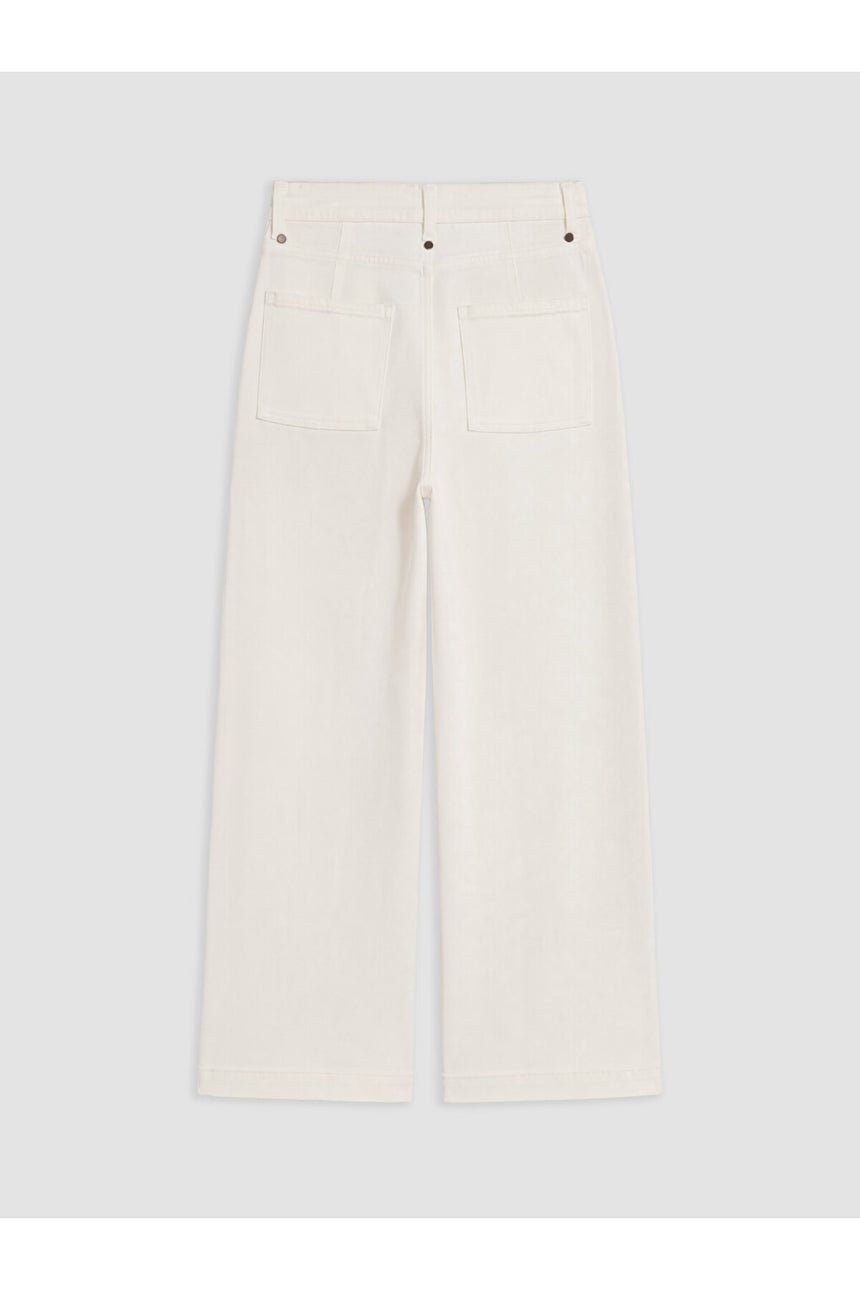 LCW KADIN W6DE34E8 PNT,EZO-SOLID - Ekru