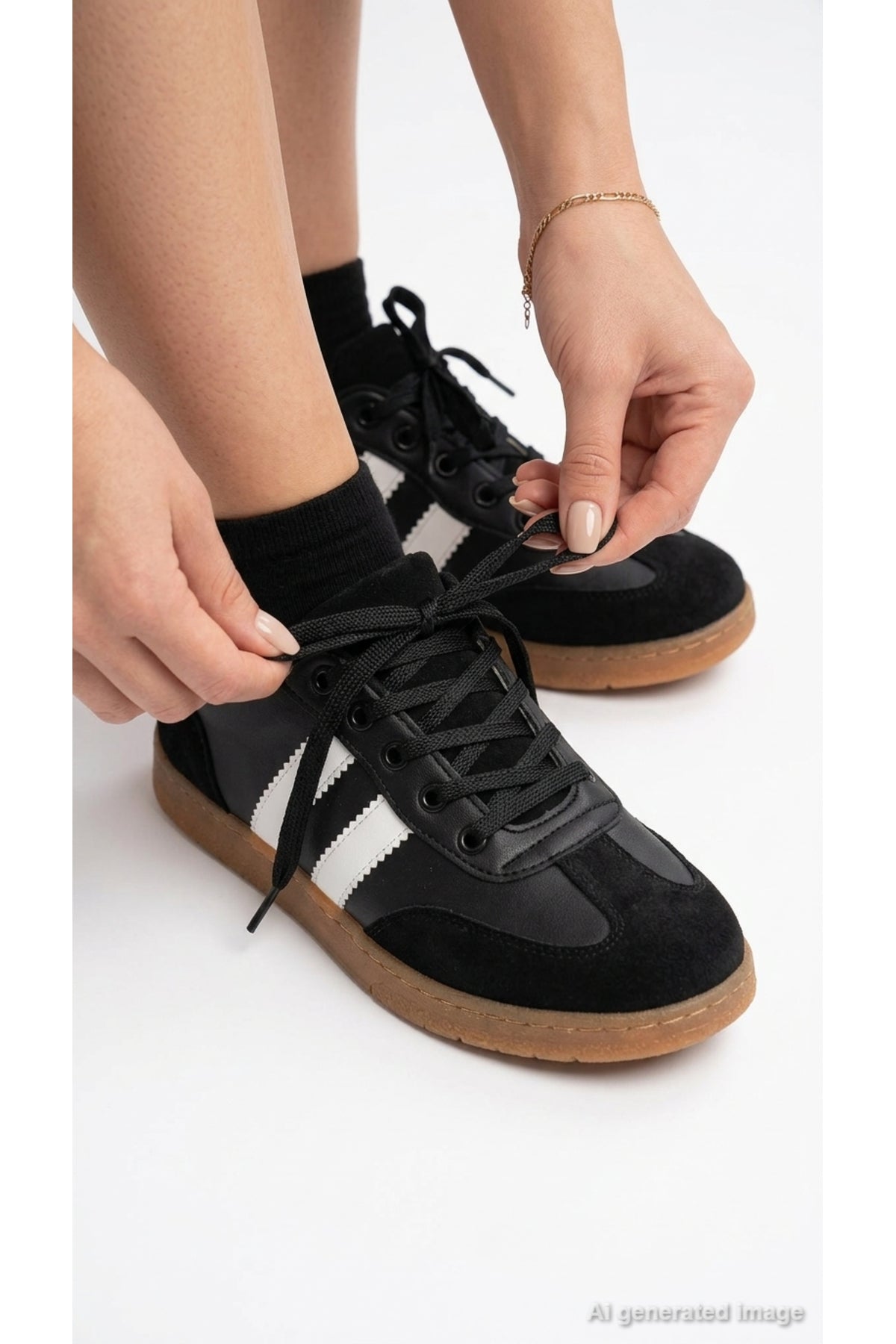 Eysha Sylqra Siyah Süet Kadın Sneaker
