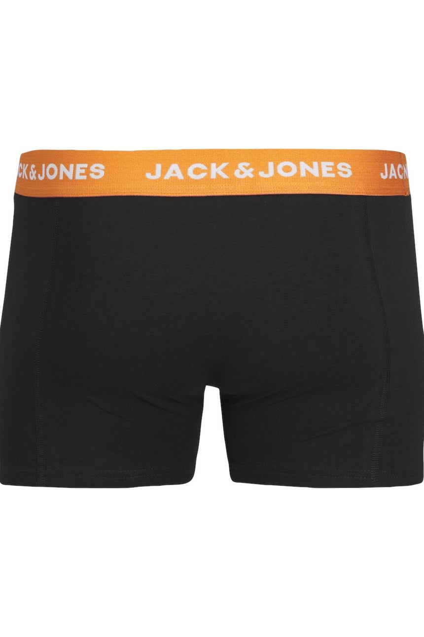 JACK&JONES JACOLIVER SOLID TRUNKS 5 PACK BOX 12259103 - Siyah