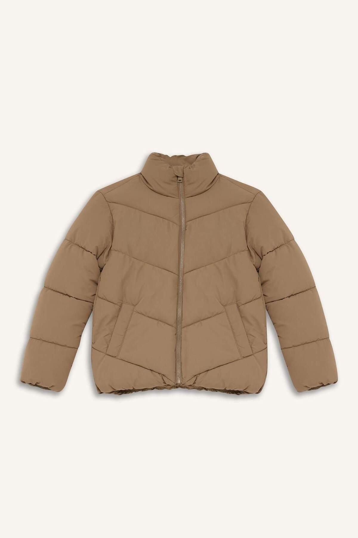 DeFacto Çocuk Mont C5391A8 - Gri Kahverengi