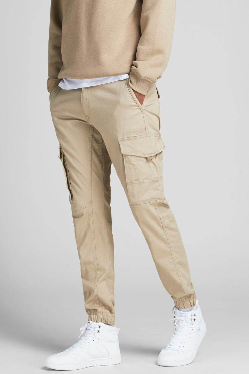 JACK&JONES JPSTPAUL FLAKE CARGO CROCKERY NOOS 12193754 - Açık Kahverengi