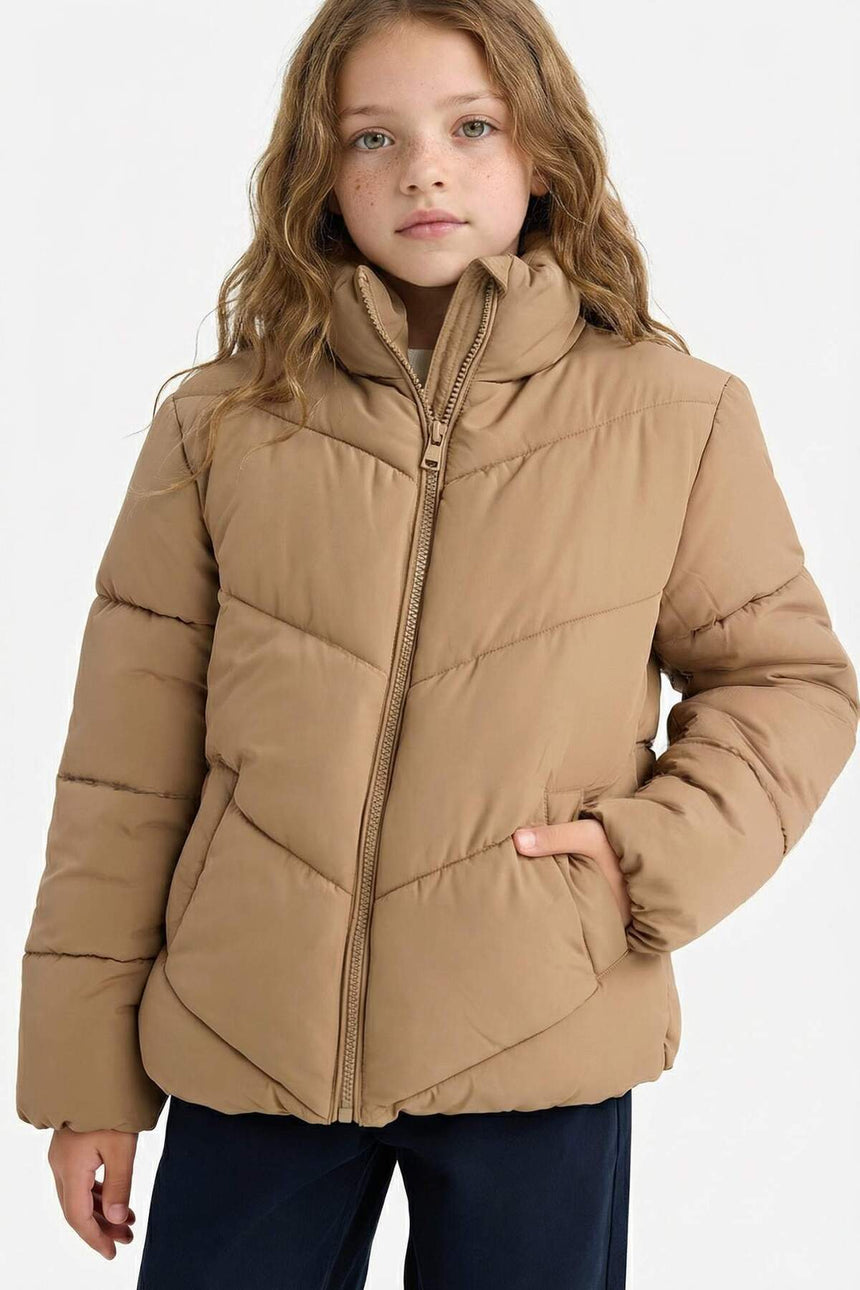 Defacto Çocuk Mont C5391A8 - Gri/ Kahverengi