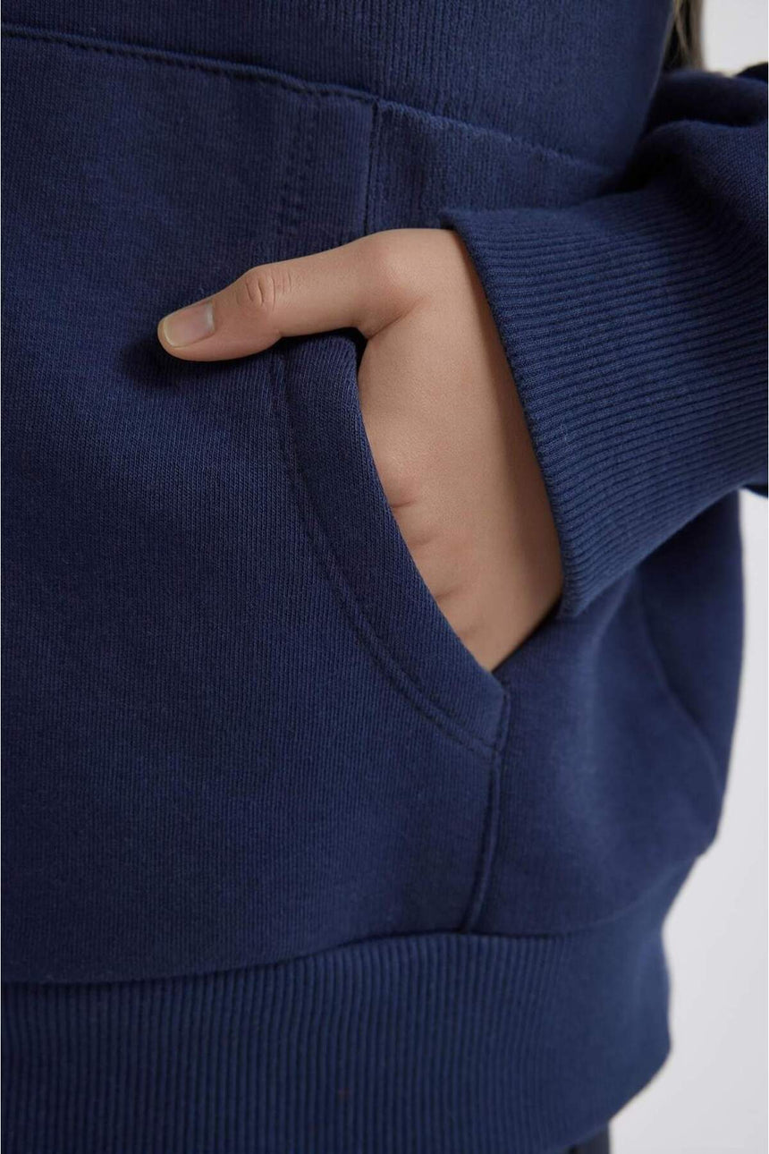 DeFacto Kadın Sweatshirt C1809AX - Koyu Lacivert