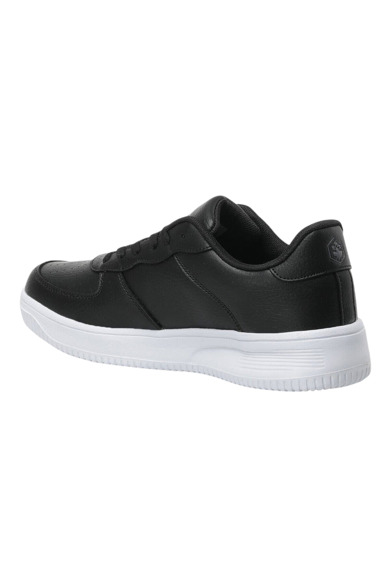 Sporline Lumberjack Finster siyah kadın sneaker, %100 PU malzemeden üretilmiş günlük spor ayakkabı