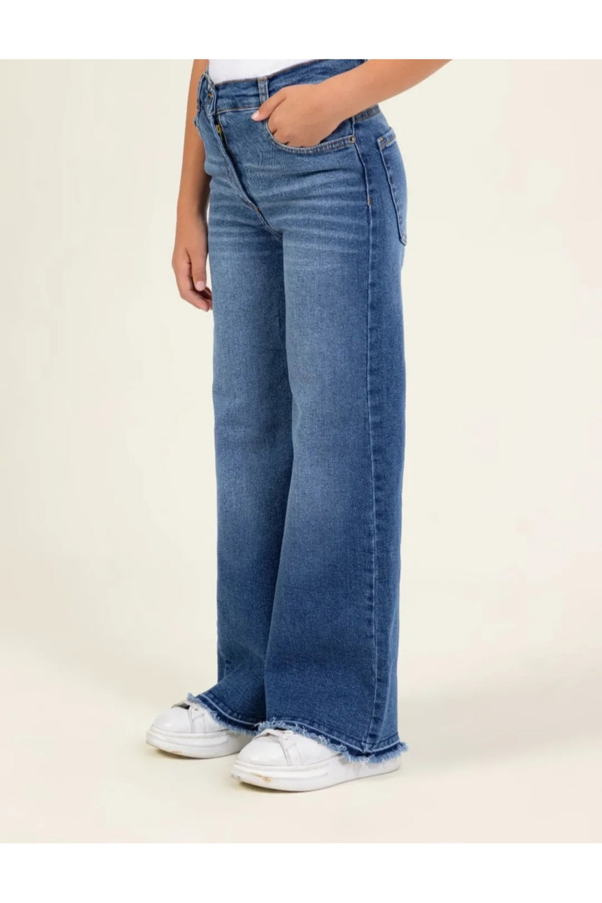DMB 9-14 KIZ PANTOLON M 2985 - Çivit Mavisi