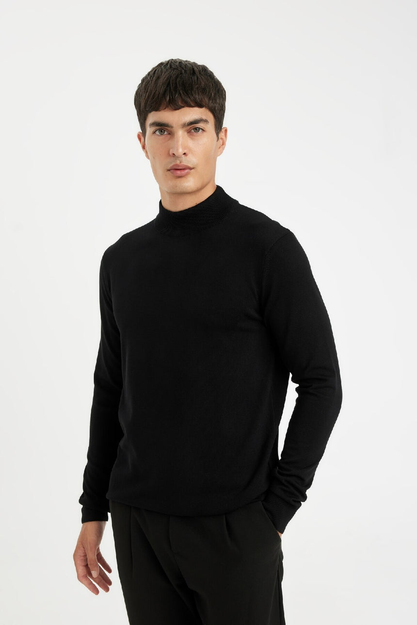 Defacto Erkek Pullover A5282Ax - Siyah