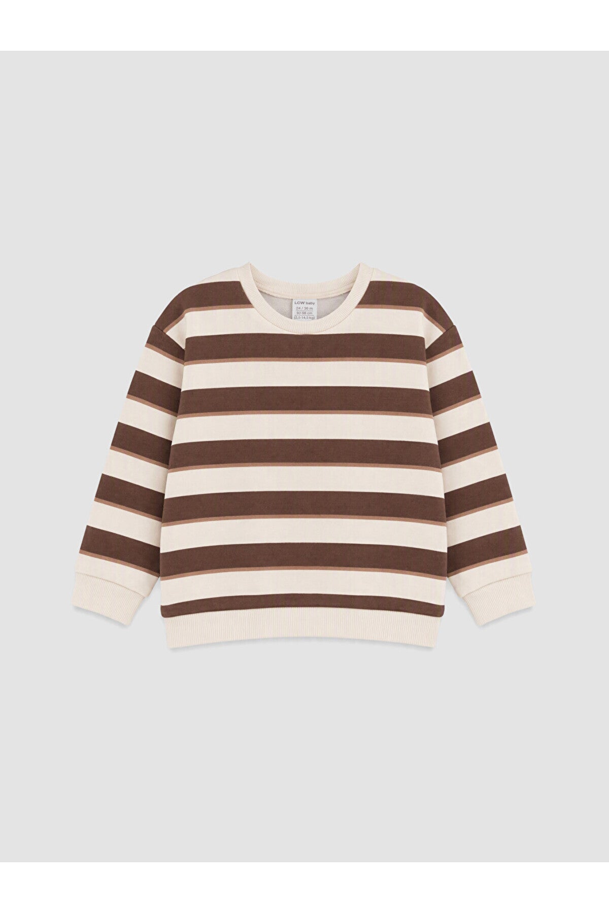 LC Waikiki Erkek Bebek 2'li Sweatshirt W65884D1 - Açık Kahverengi