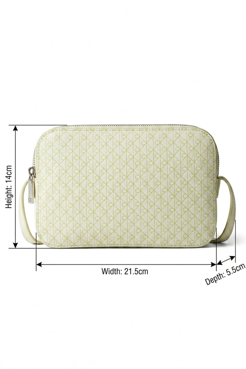 Calvin Klein Kadın EMBLEM AOP ELONGATED CAMERA BAG LV04F3268G - Yeşil
