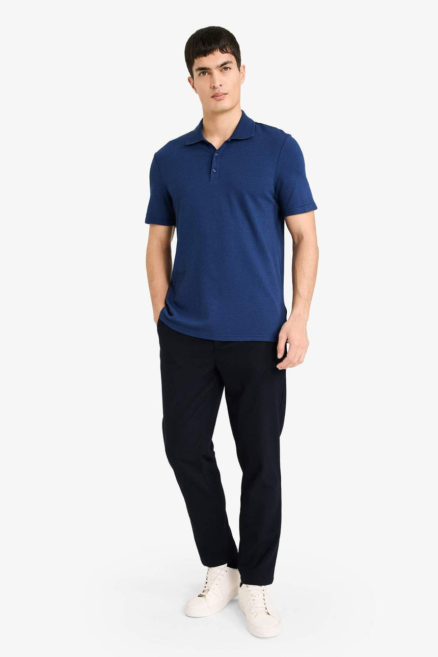 DeFacto M6609AZ Erkek Polo Yaka T-Shirt - Çivit Mavisi