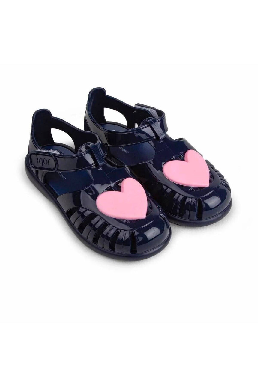 Igor Çocuk BB364 Tobby Gloss Love Terlik - Koyu Lacivert