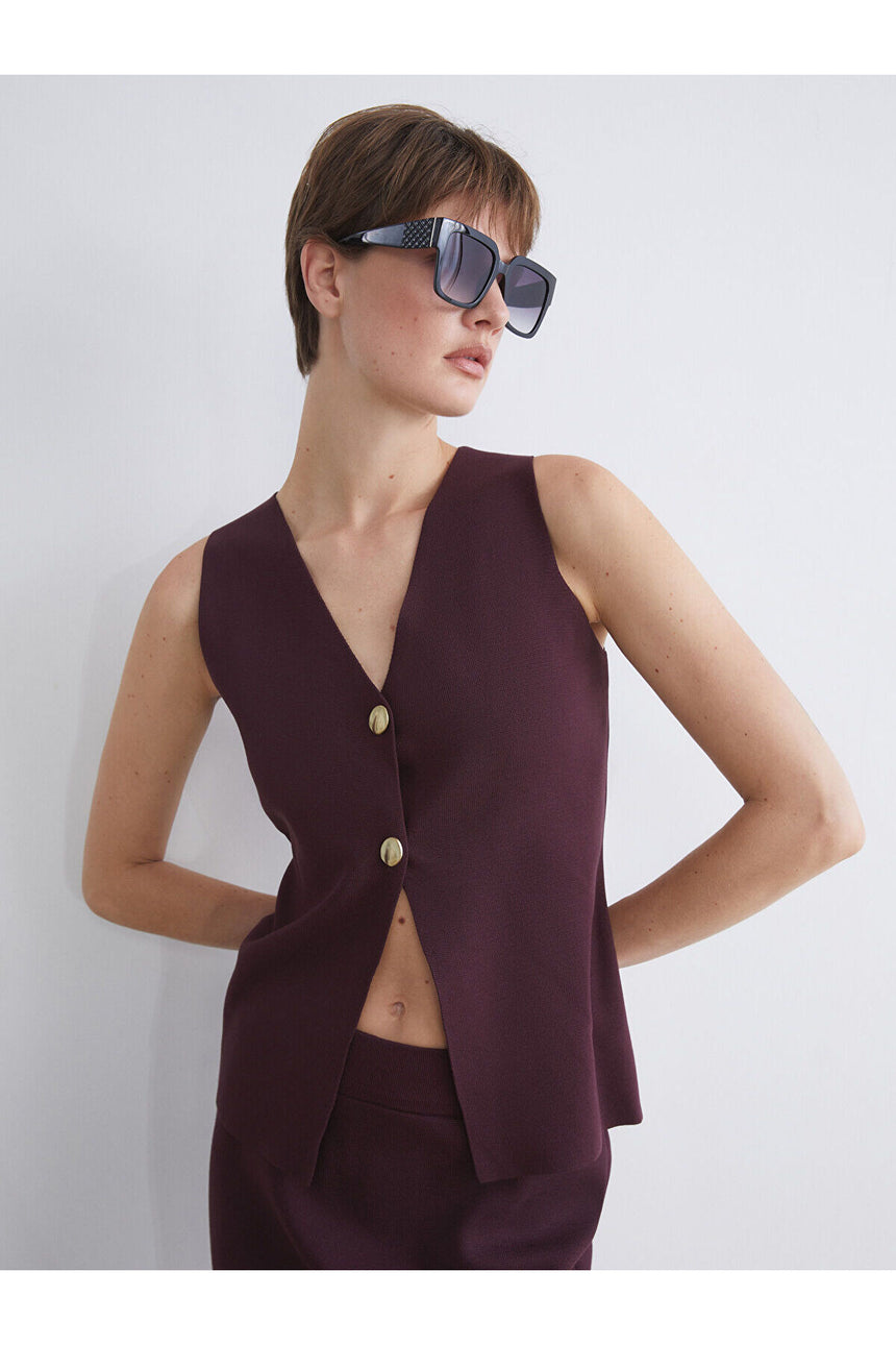 LC Waikiki Kadın Yelek W5EB82E8 - Bordo
