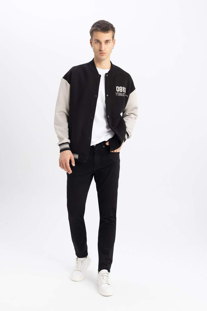 DeFacto Erkek Oversize Hırka A5018AX - Siyah