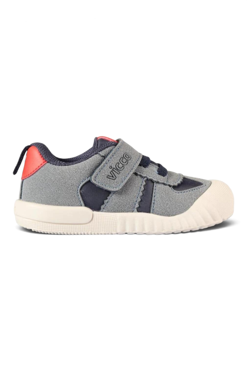 Sporline Vicco lacivert ve gri renkli, cırt cırtlı çocuk sneaker ayakkabı