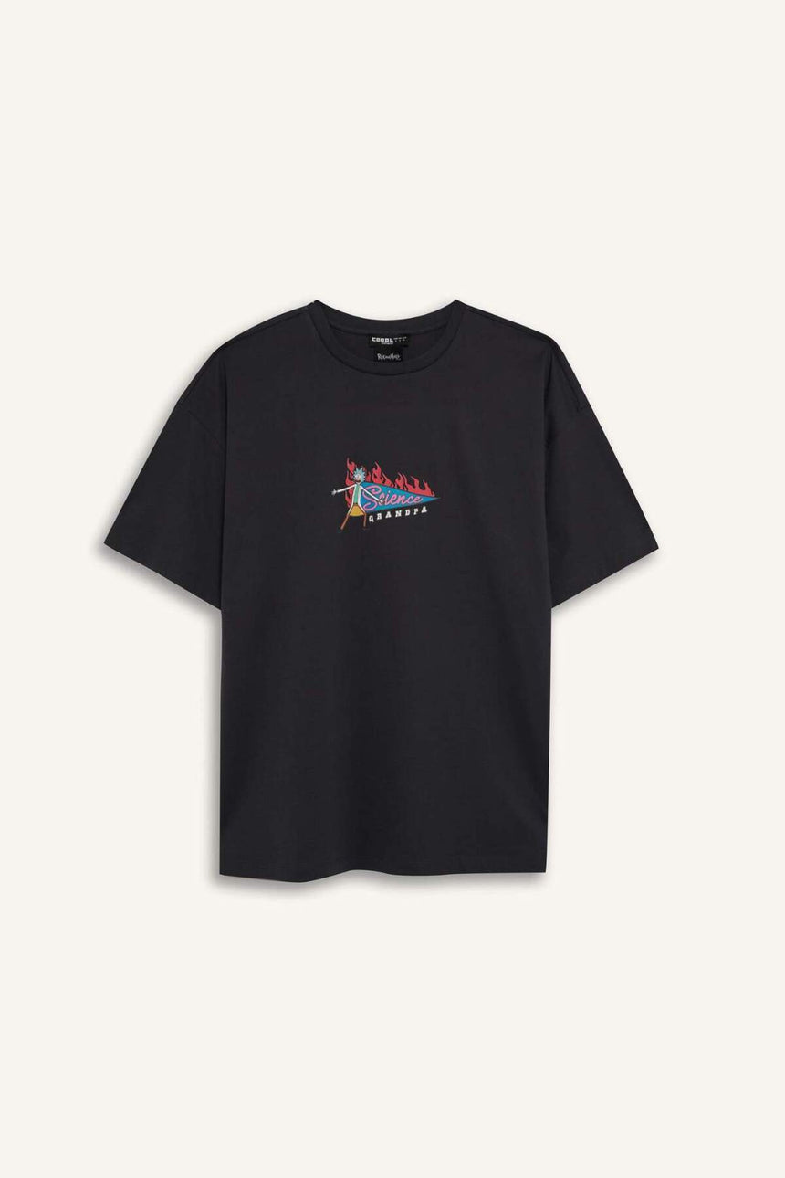 DeFacto D9127AX Kadın T-Shirt - Antrasit