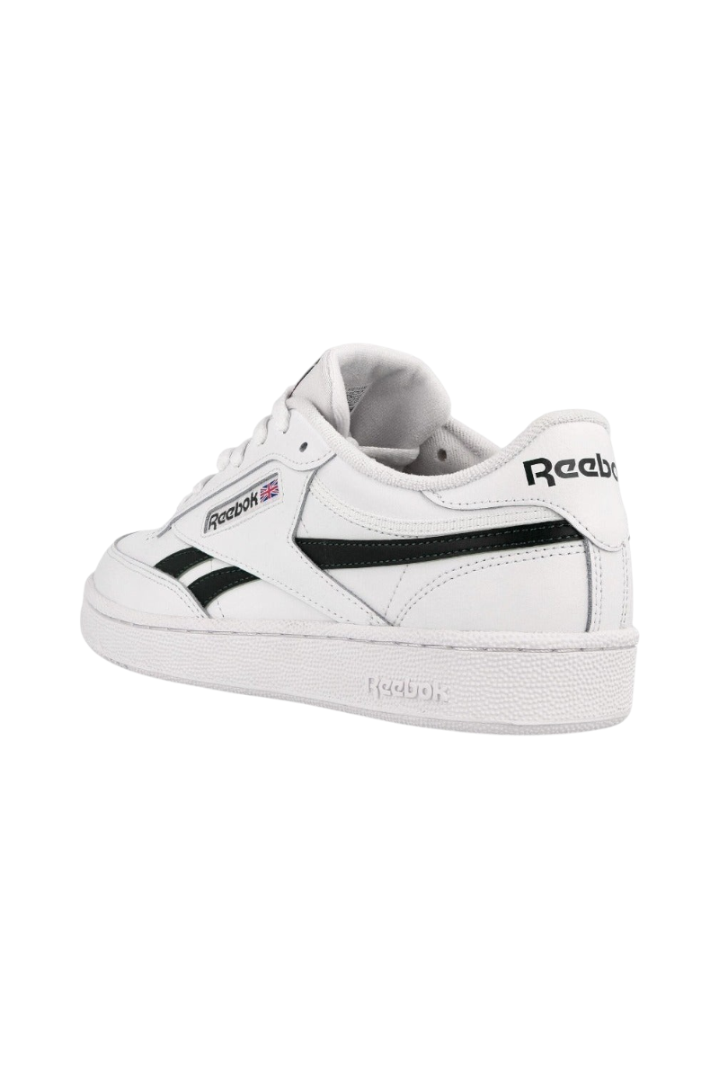 Sporline Reebok Club Revenge beyaz ve siyah detaylı tekstil erkek sneaker ayakkabı arka çapraz görünüm