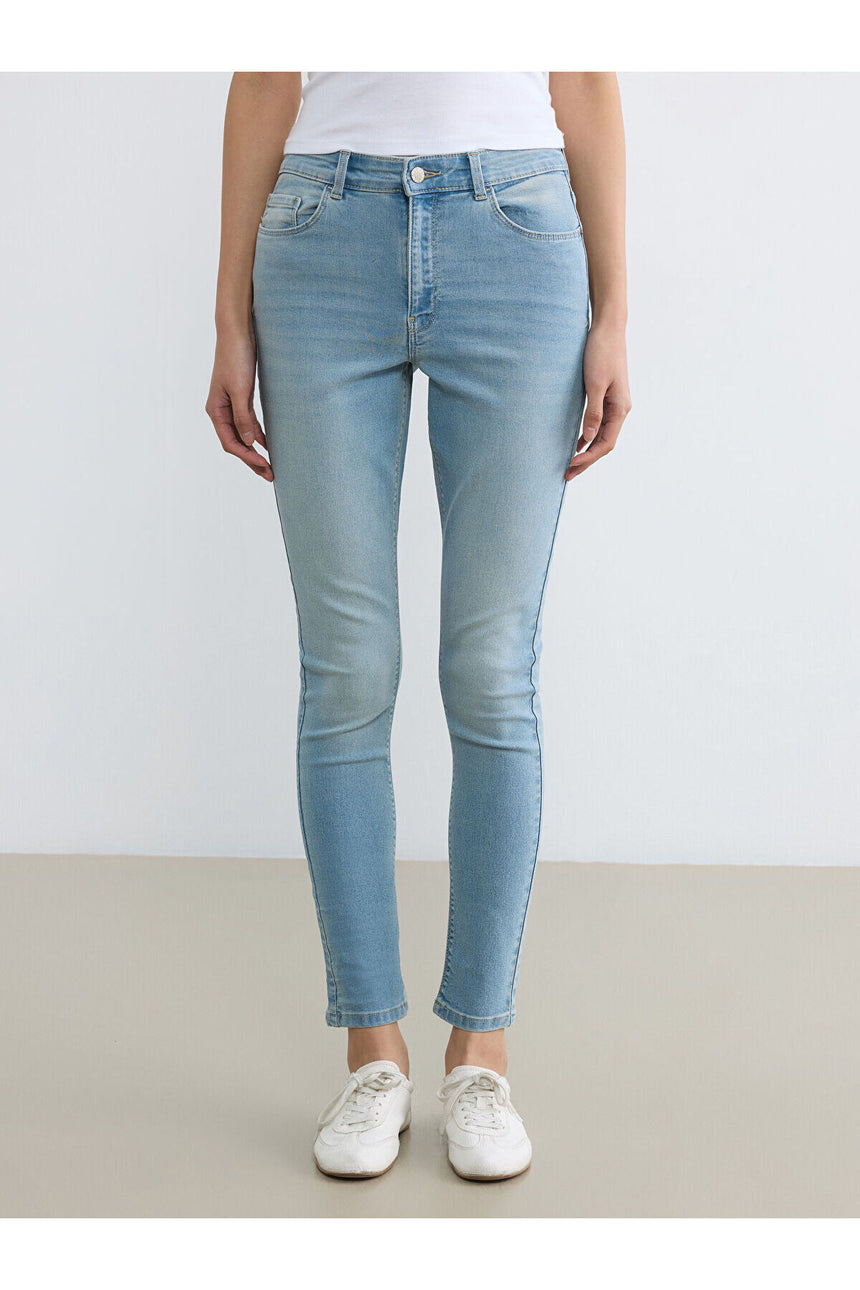 LC Waikiki Kadın Skinny Jean Pantolon S6CK79H8 - Açık Çivit Mavisi