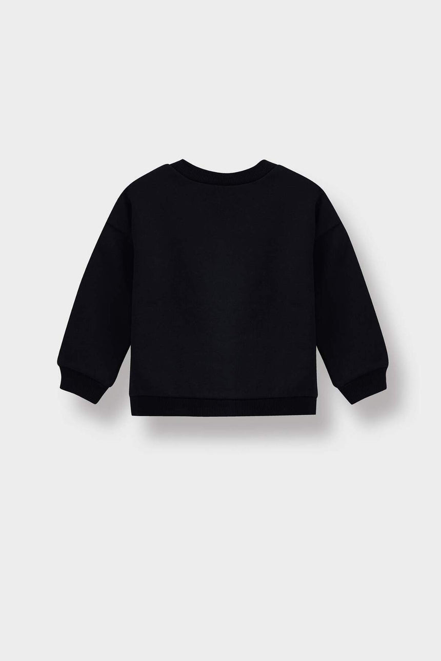 Defacto Çocuk Sweat Shirt E9214A5 - Siyah