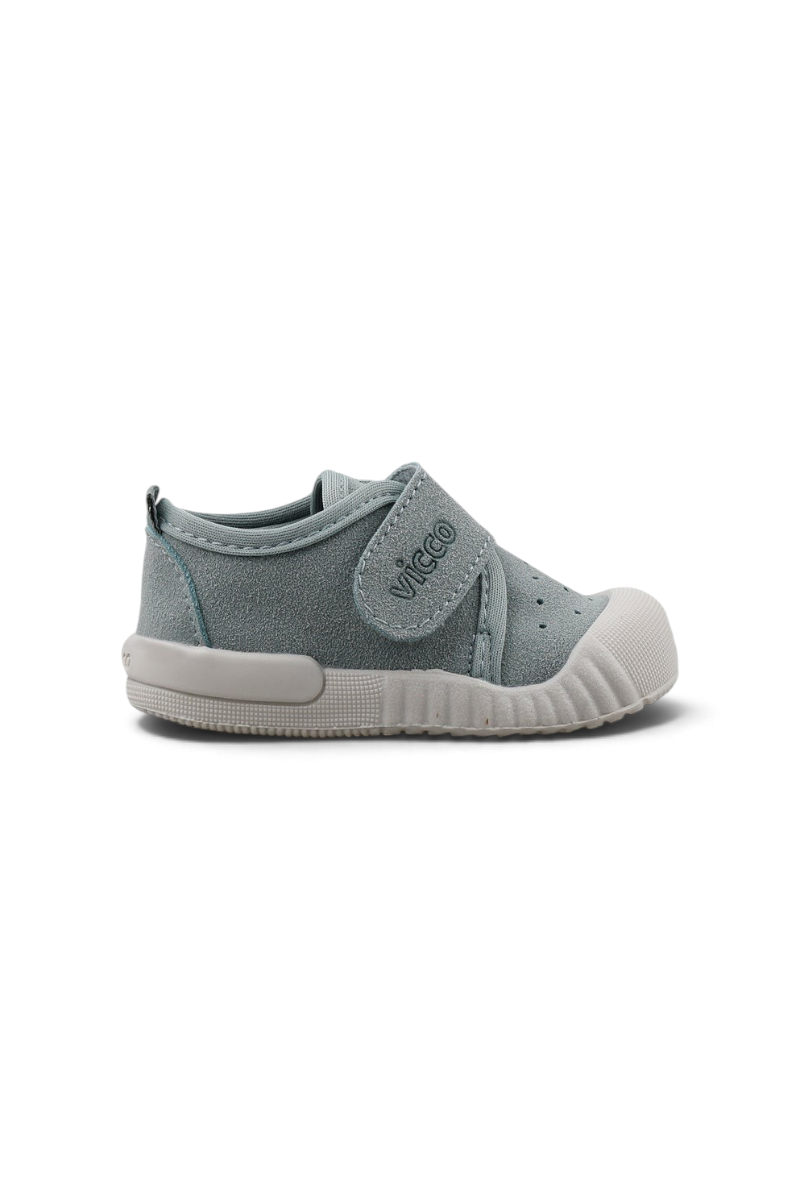 Sporline Vicco mavi renkli, tekstil malzemeden üretilmiş, cırt cırtlı çocuk sneaker ayakkabı