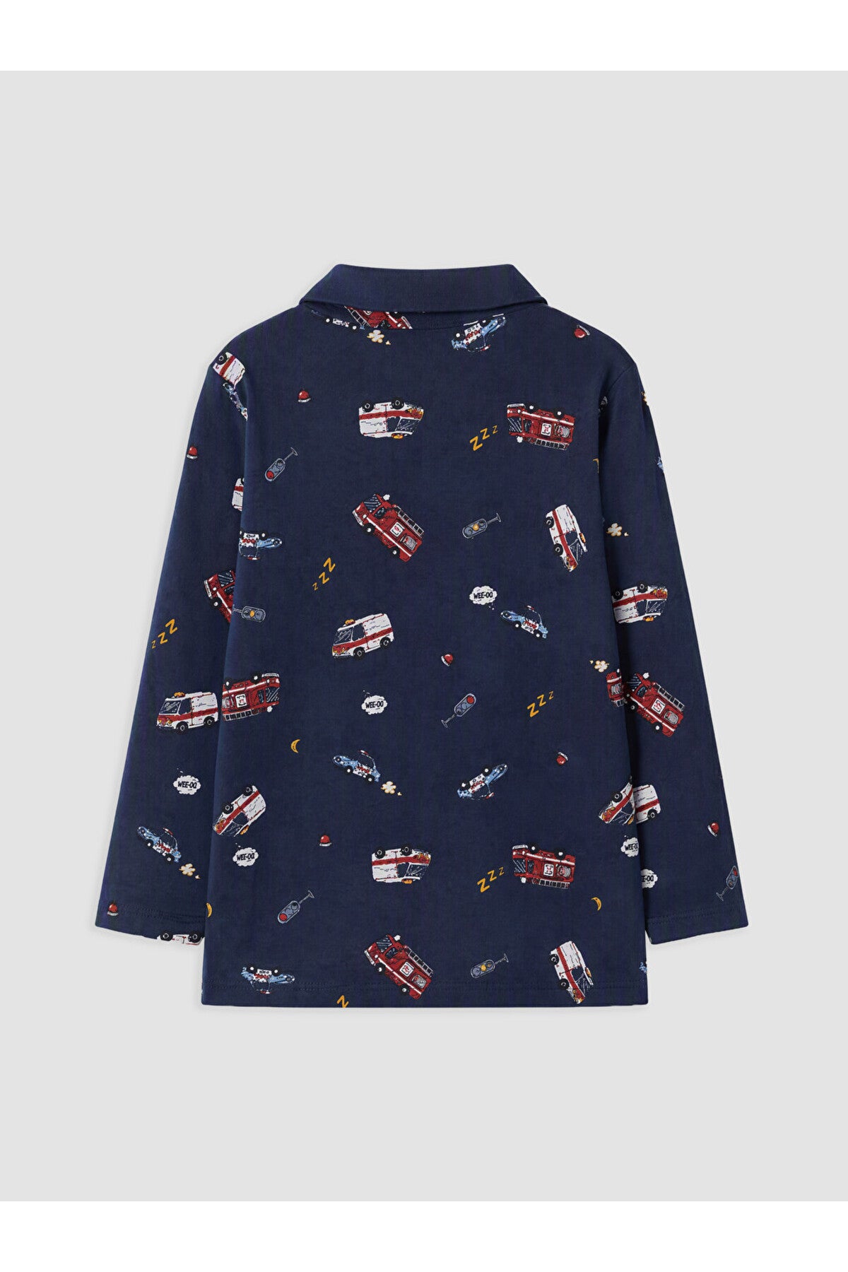 LC Waikiki Erkek Çocuk Penye Pijama Takımı W6C093D1 - Koyu Lacivert