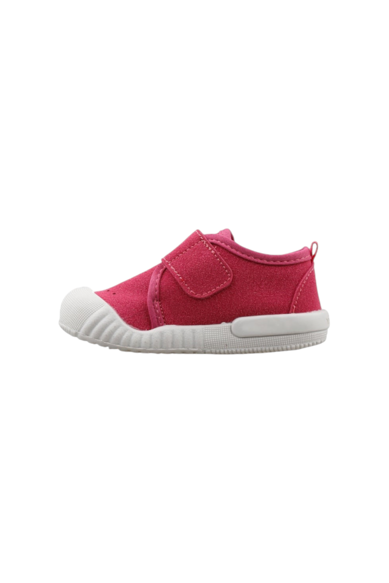 Sporline Vicco fuşya renkli, tekstil malzemeden üretilmiş, cırt cırtlı çocuk sneaker ayakkabı