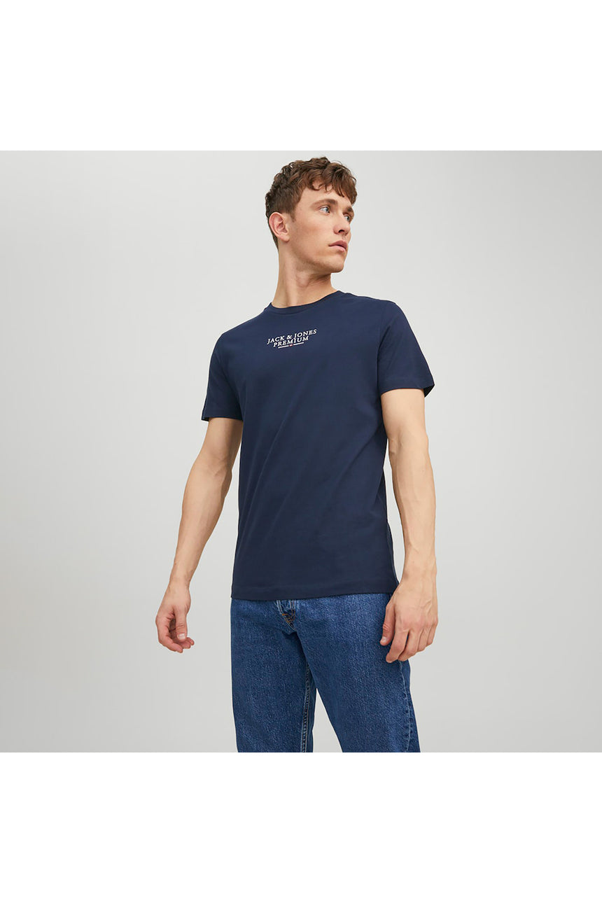 JACK&JONES JPRBLUARCHIE SS TEE CREW NECK NOOS 12217167 - Koyu Lacivert