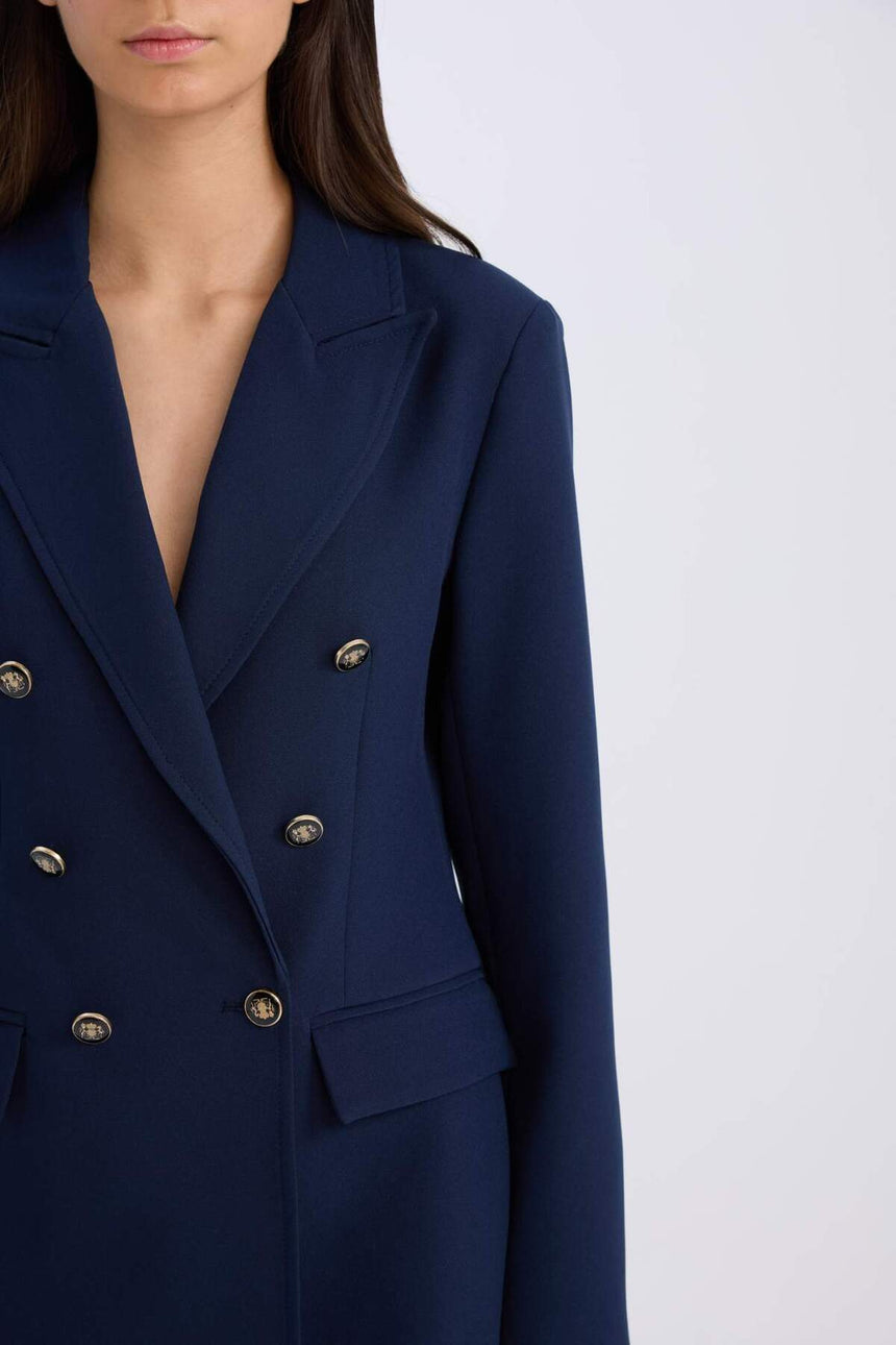 DeFacto Kadın Oversize Blazer Ceket D3155AX - Koyu Lacivert
