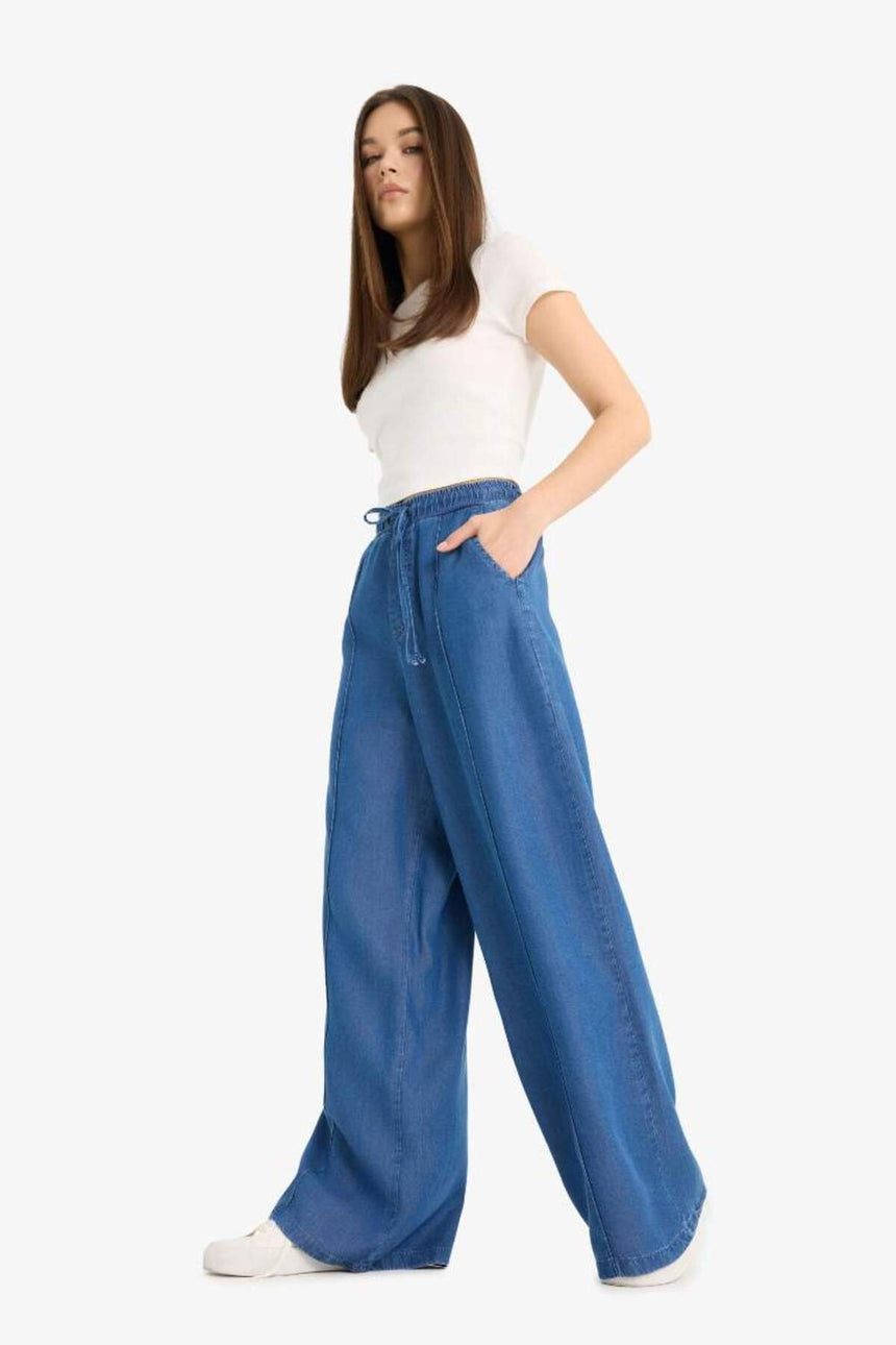 DeFacto Kadın Jean Pantolon D8243AX - Mavi