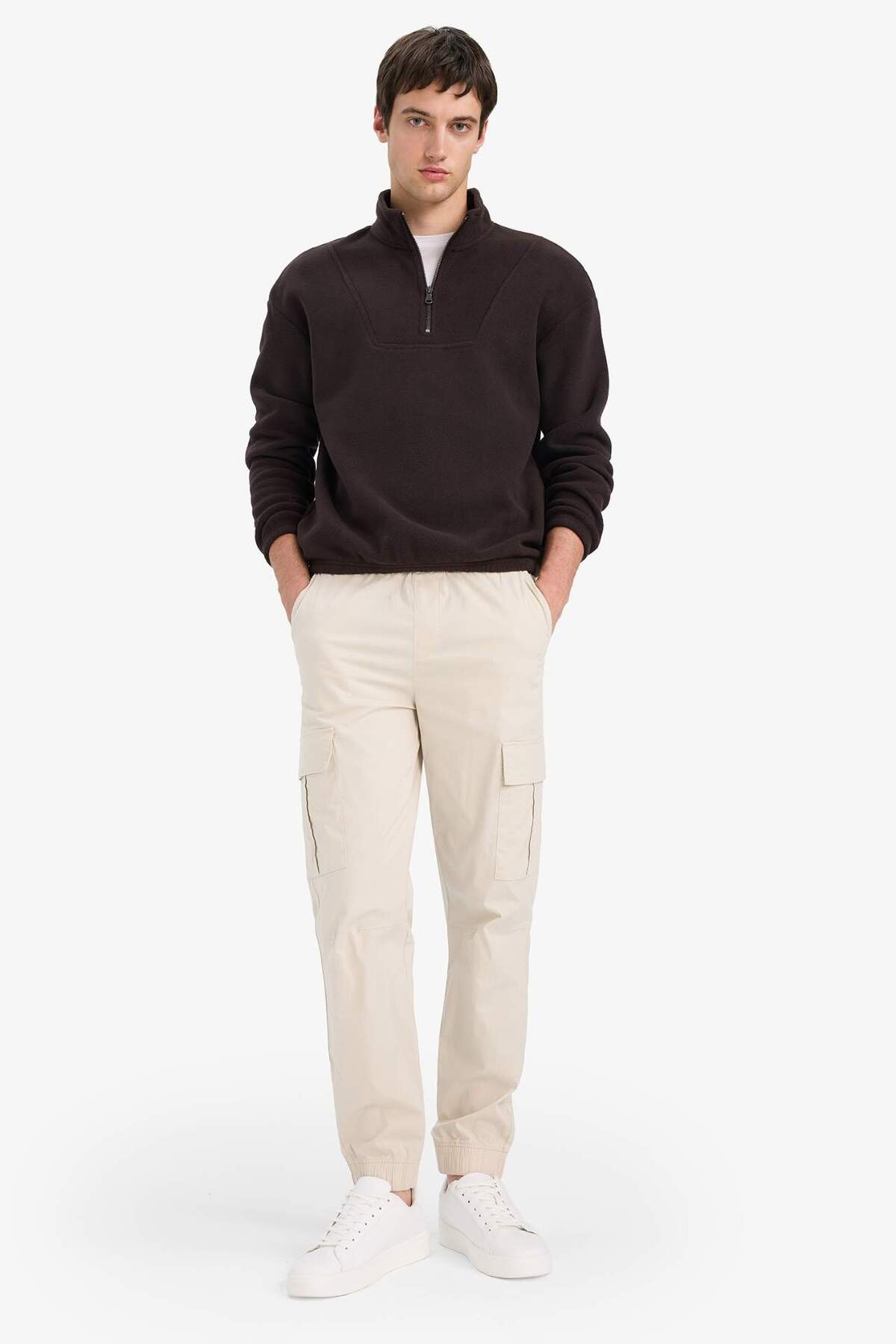 DeFacto Erkek Sweatshirt E8632AX - Kahverengi