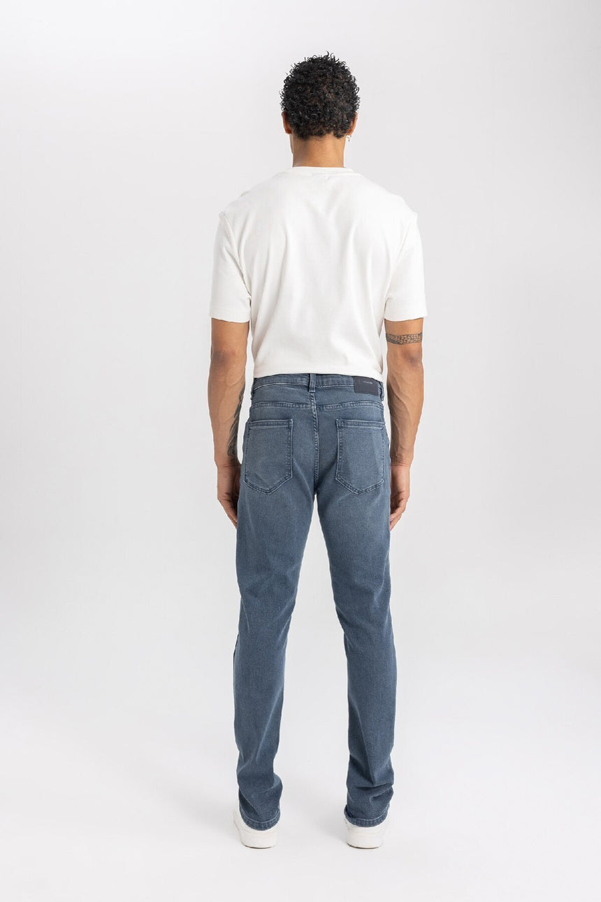 DeFacto B3622AX Erkek Jean Pantolon - Mavi / Gri