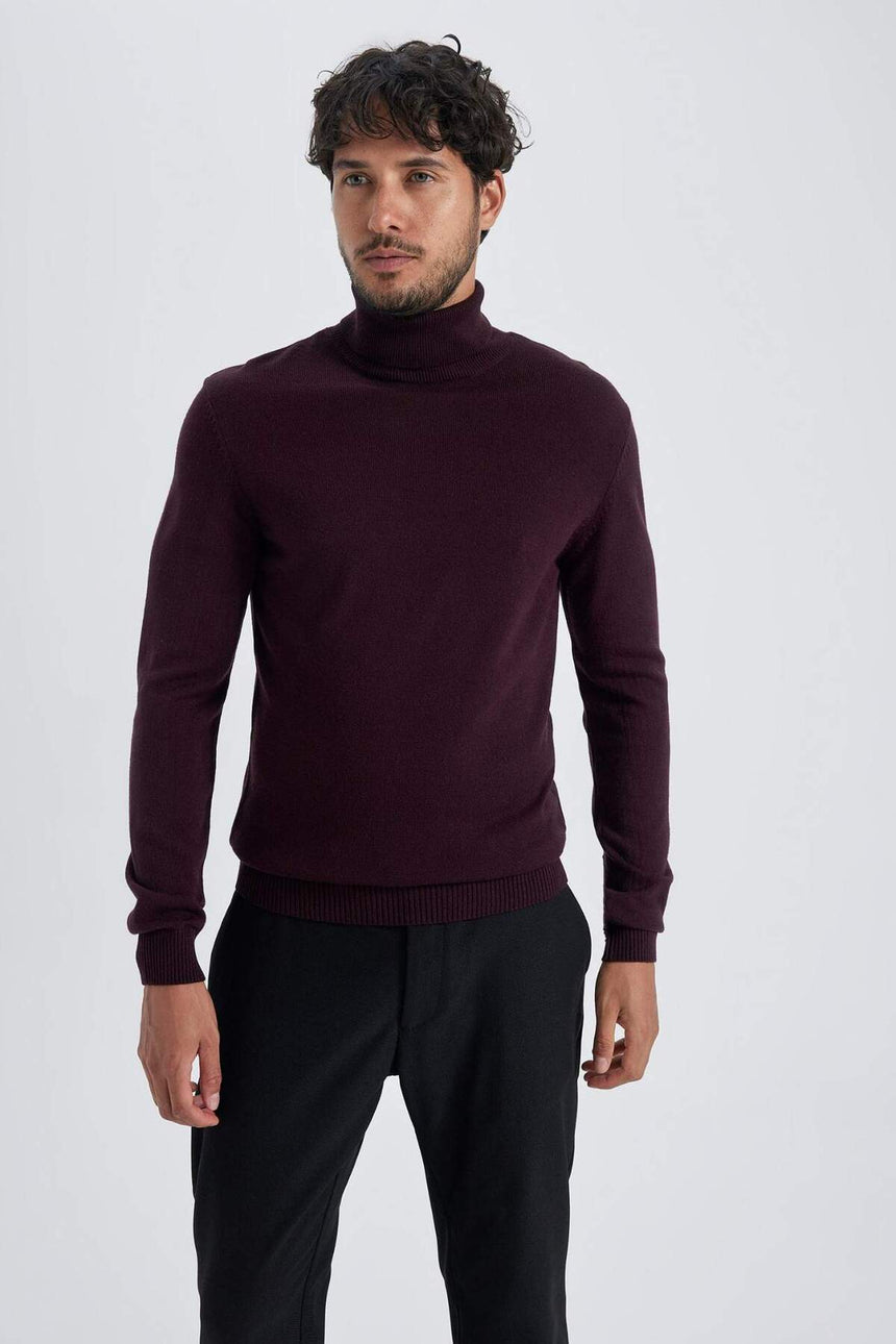 DeFacto Erkek Kazak R1124AZ - Bordo