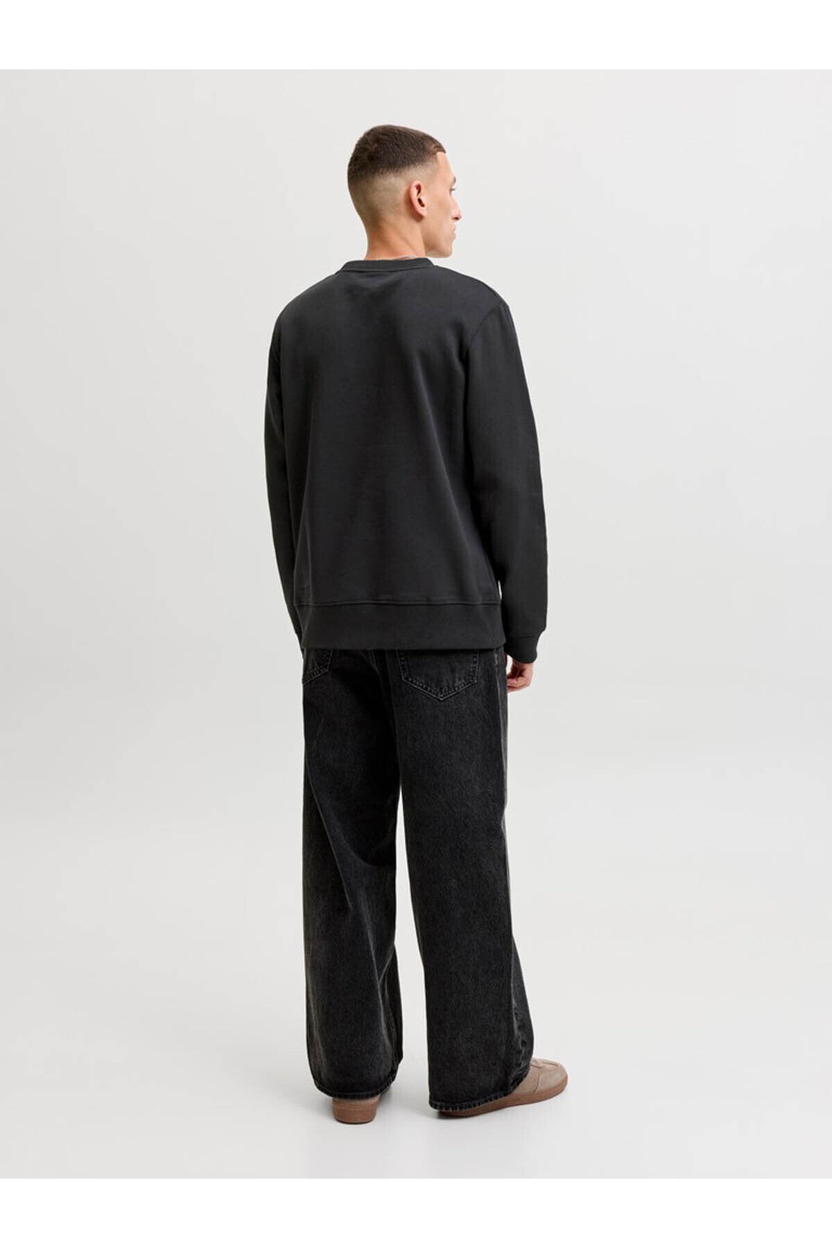 Jack & Jones Aero Erkek Sweatshirt 12298492 - Siyah