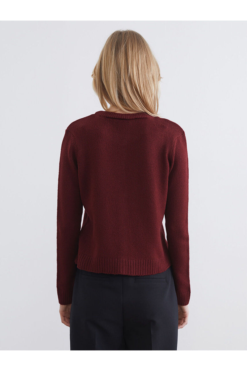 LC Waikiki Kadın Hırka W5NI71F8 - Bordo