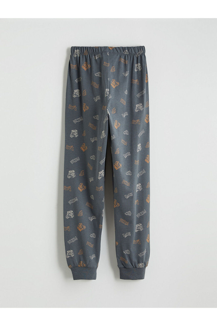 LC Waikiki Çocuk Pijama Takımı W5NJ76B4 - Koyu Turuncu