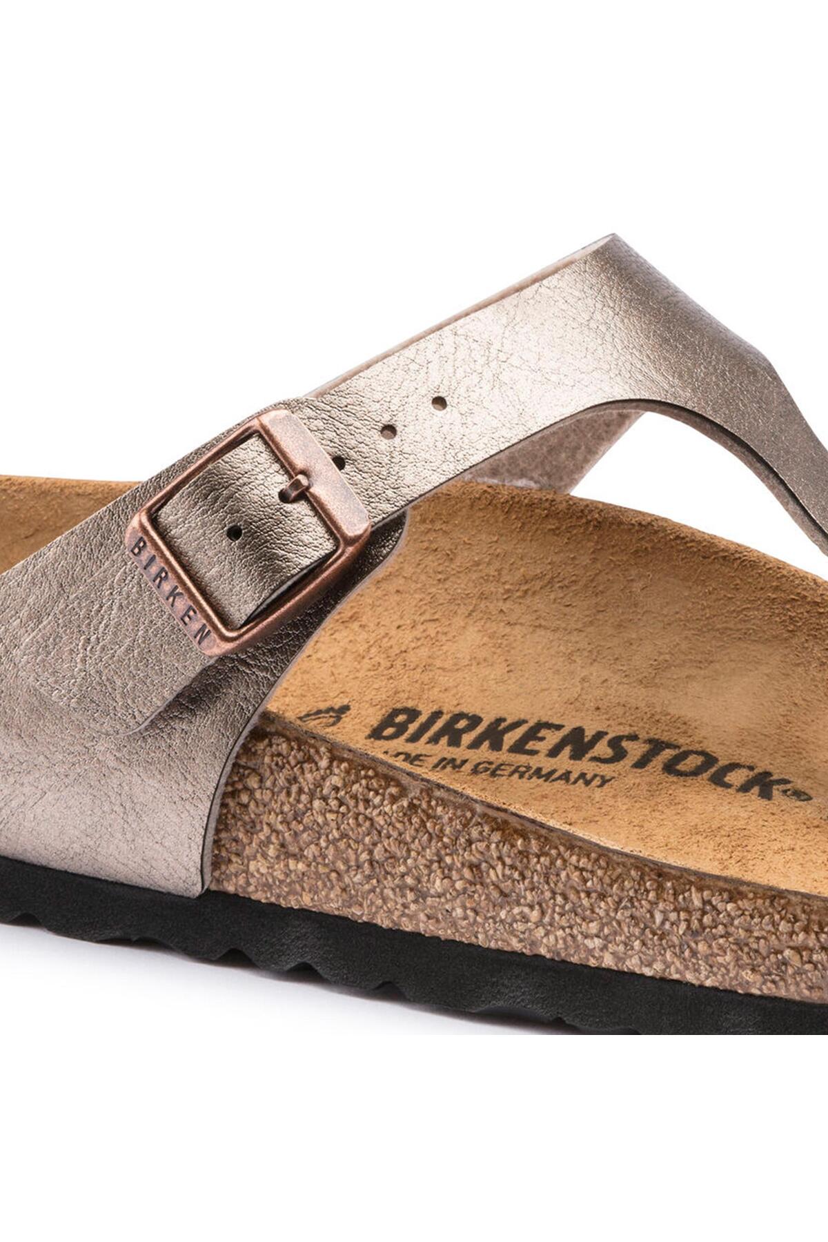 Birkenstock Gizeh BF Graceful 1016144 Kadın Terlik - Gri Kahverengi