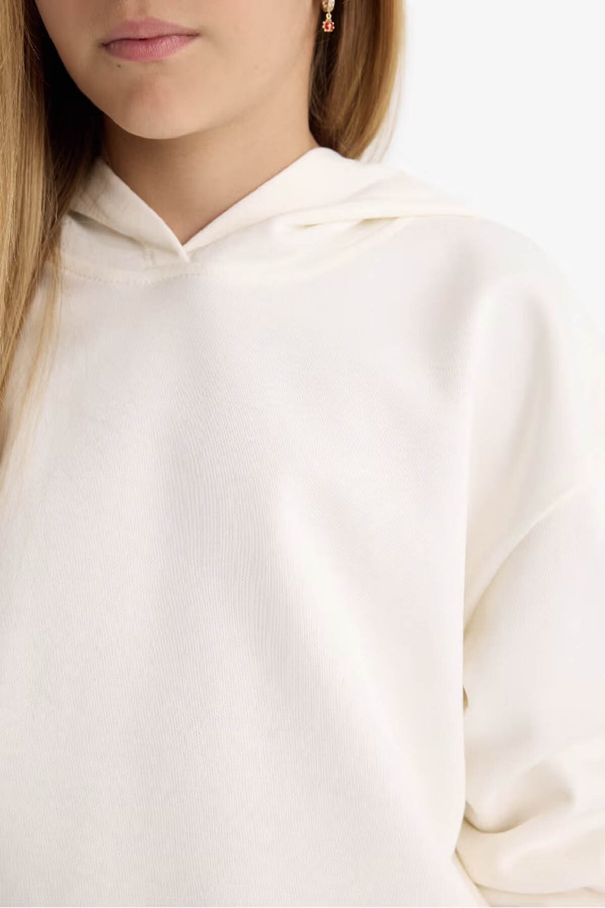 DeFacto Çocuk Relaxed Sweatshirt F0008A8 - Ekru