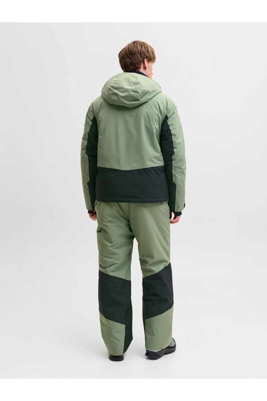 JACK&JONES JJALPES SKI JACKET 12284649 - Koyu Yeşil