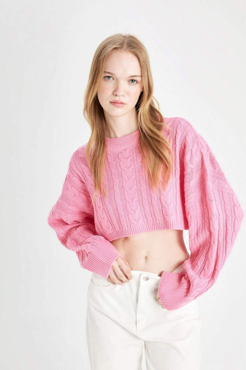 Defacto Kadın Pullover T4518Az - Pembe
