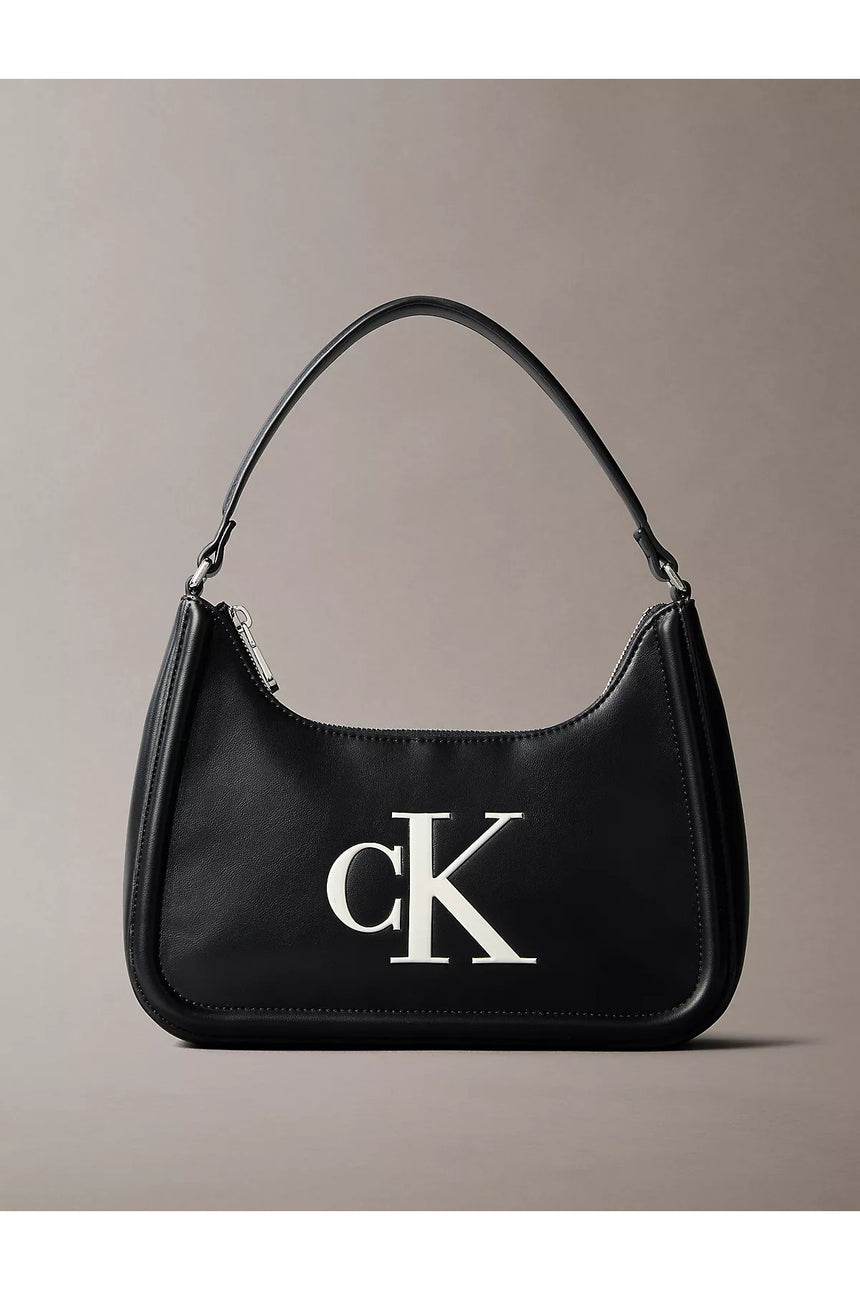 Calvin Klein Kadın BOLD CK SMALL SHOULDER BAG LV04F3230G - Siyah